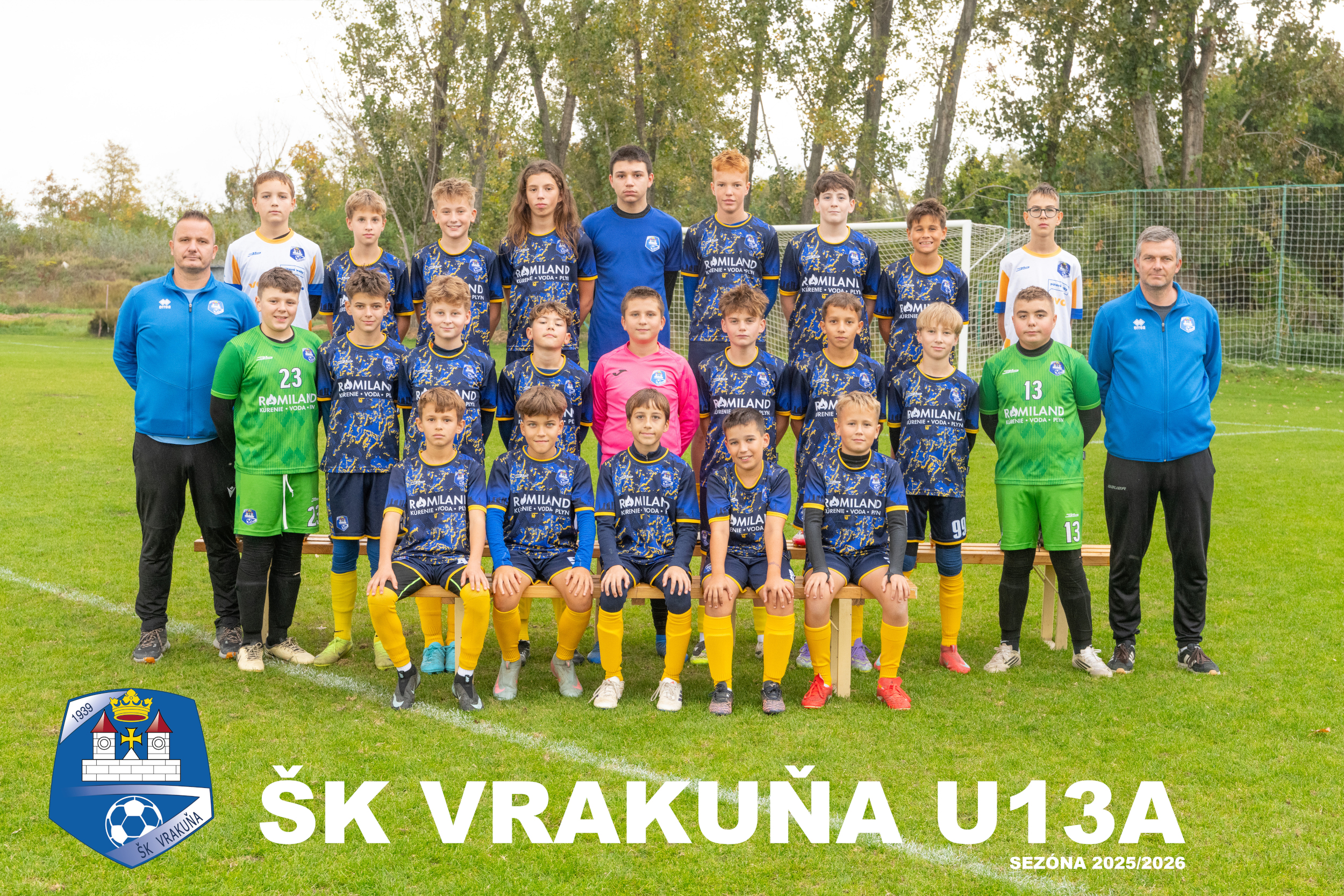 U13A Mladší žiaci (2025/26) ročník 2013